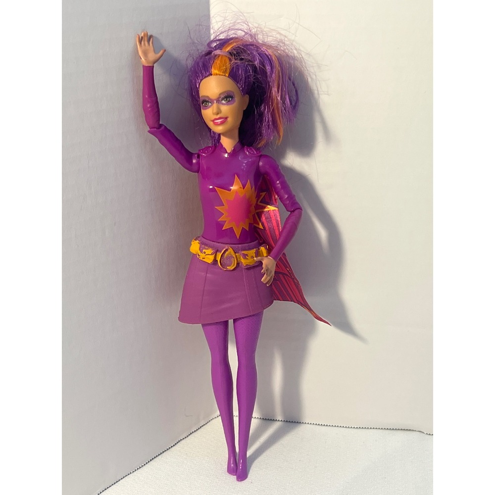 DC Super Hero Girls Starfire Doll Purple Cape‎ Superhero Action Figure Toy